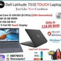BHD 118,  Dell Touch 10th Gen Just Like New Condition Laptop Core I5 16GB Ram 256GB SSD M.2