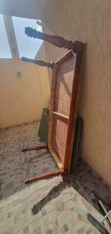 Riyadh, Furniture, SAR 550,  Large Solid Wood Dining Table - طاولة طعام خشبية كبيرة