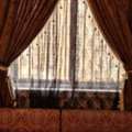 SAR 115,  Elegant Brown Double-Layer Curtain Set, Good Condition