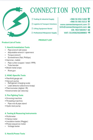 Riyadh, Wholesale Products, Fastest MEP Supplies In Riyadh