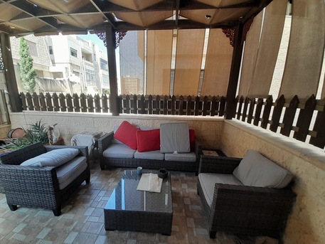 Jabal Al-Weibdeh, Apartments/Houses, JOD 1500/month,  Furnished,  3 BR,  190 Sq. Meter,  3 Bedroom Garden Apartment In Jabal AlWeibdeh