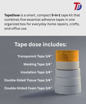 Riyadh, Wholesale Products, 5 Adhesive Tapes. One Smart Box - TapeDose - Looking For A Wholesaler / Distributor
