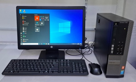 Manama, Computers, BHD 63,  DELL Core I7 3.4GHz Computer Set (Win 11 Pro Free Delivery) 8GB RAM 240GB SSD 19" Monitor