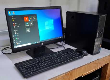 Manama, Computers, BHD 63,  DELL Core I7 3.4GHz Computer Set (Win 11 Pro Free Delivery) 8GB RAM 240GB SSD 19" Monitor