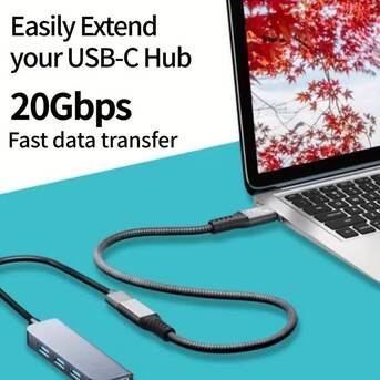 Zinj, Mobile Phones, BHD 4,  USB C Extension Cable PD240W Fast Charging 20Gbps Data Transfer 4K Video USBC 3.2 Type C