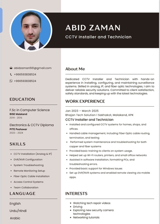 Riyadh, Job Seekers, Cctv Technician