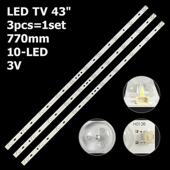 Riyadh, Electronics, SAR 22,  39 Inch LED TV Backlight Strip 10LED 3PCS 2.5V 760MM JS-LB-D-JP3920-052DBAD