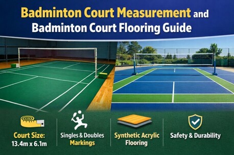 Mumbai, Construction, Badminton Court Measurement And Badminton Court Flooring Guide