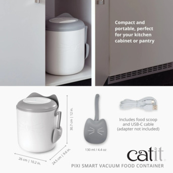 Mumbai, Pet Supplies, INR 6999,  Best Catit Pixi Smart Vacuum Cat Food Container