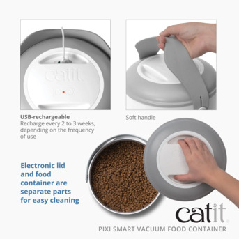 Mumbai, Pet Supplies, INR 6999,  Best Catit Pixi Smart Vacuum Cat Food Container