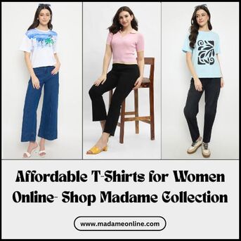 Gurgaon, Clothing & Accessories, Affordable T-Shirts For Women Online- Shop Madame Collection