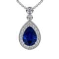 USD 3251,  Shop 1.21cttw Blue Sapphire Necklaces For Women At GemsNY