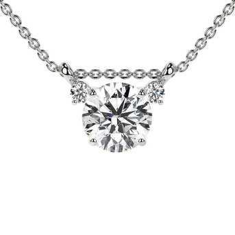 New York, Jewelry, USD 1384,  Luxury 1.09cttw Lab Diamond Pendant Necklace For Women At GemsNY