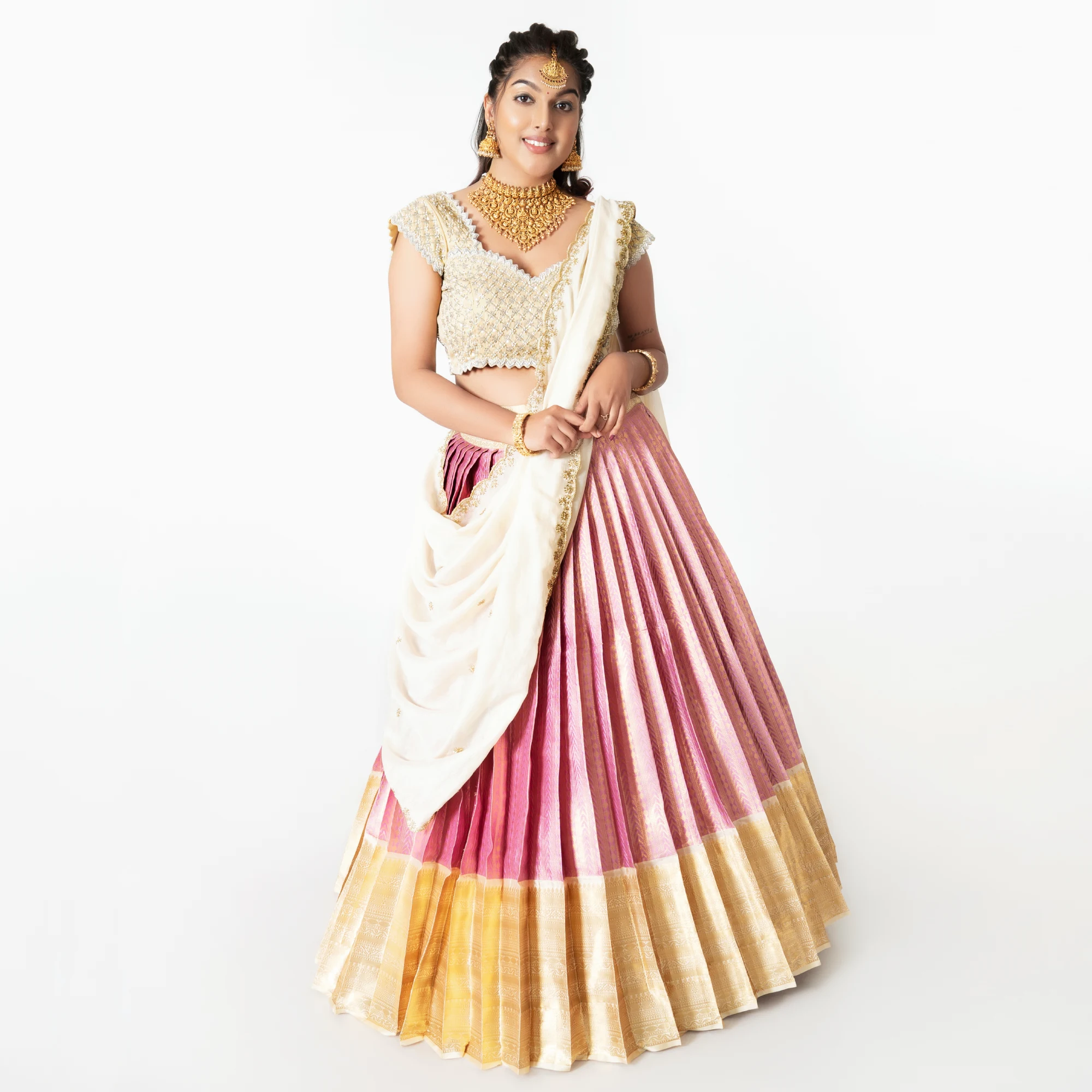 Bangalore, Clothing & Accessories, INR 30000,  Trendy Lehenga Half Saree Online Collection | Label Dharya