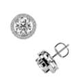 USD 2112,  Premium Diamond Stud Earrings For Women