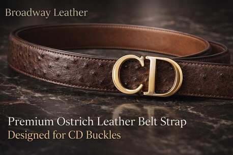 Singapore, Clothing & Accessories, Premium Ostrich Leather Belt Strap Designed For CD Buckles