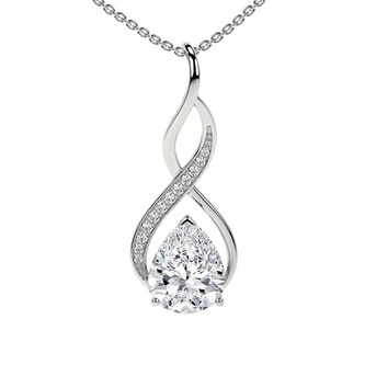New York, Jewelry, USD 1561,  IGI Certified Lab Grown Diamond Necklace &ndash; Lifetime Warranty