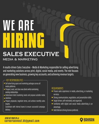 Jidhafs, Jobs, Sales Executive - Media & Marketing