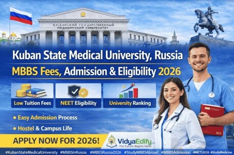 Noida, Education, Kuban State Medical University, Russia &ndash; MBBS Fees, Admission & Eligibility 2026