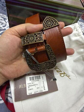 Jeddah, Clothing & Accessories, Alberta Feretti Luxury Leather Belt