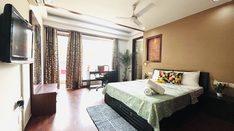 New Delhi, Apts/Flats Wanted, INR 7897/day,  Furnished,  1 BR,  600 Sq. Feet,  BluO 1BHK Green Park -Balcony, Lift, Parking