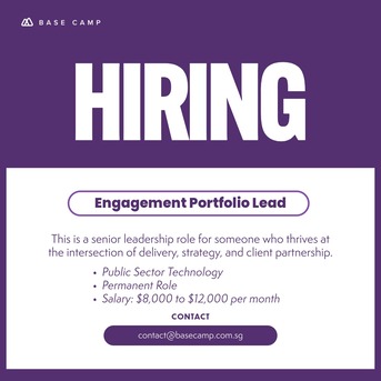 Singapore, Jobs, Hiring Engagement Portfolio Lead In Singapore - Base Camp Recruitment