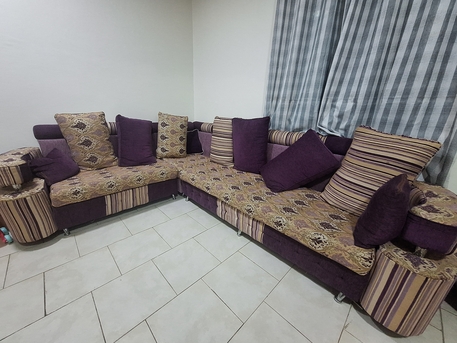 Khobar, Furniture, SAR 400,  L Shape Sofa With Pillows And Electric Oven
