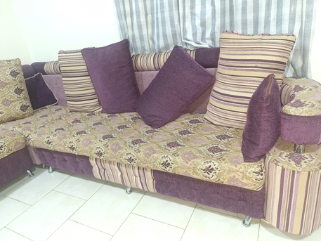 Khobar, Furniture, SAR 400,  L Shape Sofa With Pillows And Electric Oven