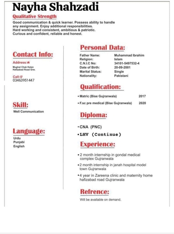 Riyadh, Job Seekers, Medical