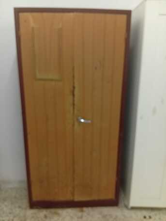 Akrabia, Furniture, SAR 160,  Brown Iron Double Door Almirah