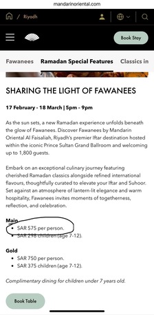 Riyadh, Tickets, SAR 350,  4 Mandarin Oriental Iftar Vouchers &ndash; Only 350 SAR At Al Faisaliah!