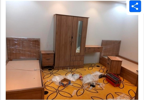 Al Aqeeq, Furniture, SAR 11,  New Bedroom Set Single Bed And Wardrobe