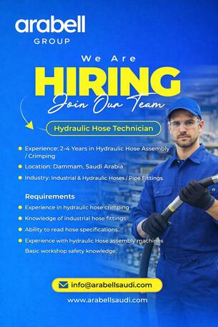 Dammam, Jobs, Hydraulic Hose Crimping Technician