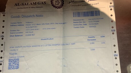 Zinj, Air Conditioners, BHD 165,  Excellent Condition Two Windos Ac For Sale