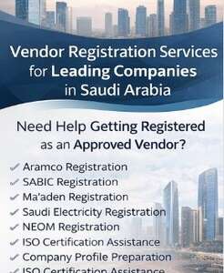 Aramco, SABIC, Maaden & NEOM Vendor Registration Services