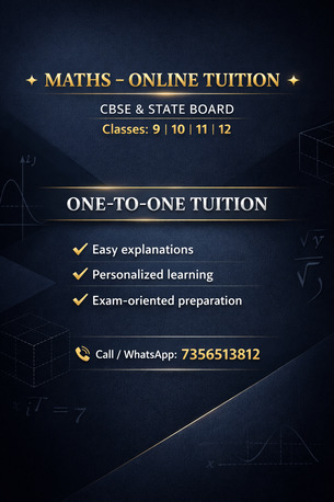 Kerala, Lessons Offered, Online Maths Tuition For CBSE Students