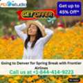 1-844-414-9223 Going To Denver For Spring Break With Frontier Airlines