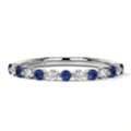 USD 3537,  Classic 0.44cttw Sapphire Band Rings &ndash; Limited Stock At GemsNY