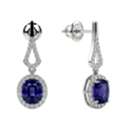 USD 2343,  Classic 2.55 Cts Cushion Shape Spinel Earrings For Sale At GemsNY