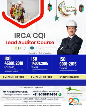 Chennai, Lessons Offered, ISO Lead Auditor Courses In Chennai