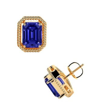 New York, Jewelry, USD 2642,  Sale On Tanzanite Stud Earrings Natural Tanzanite & Diamond Design