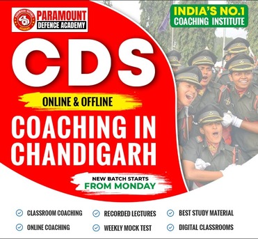 Chandigarh Tricity, Education, Join CDS Coaching In Chandigarh At Paramount Defence Academy Chandigarh