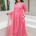 INR 4950,  Cotton Anarkali Suit &ndash; Ethnic Wear For Women - Asrumo