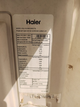 Riyadh, Air Conditioners, SAR 1300,  Split Ac And Washing Machine For Sale In Excellent Condition