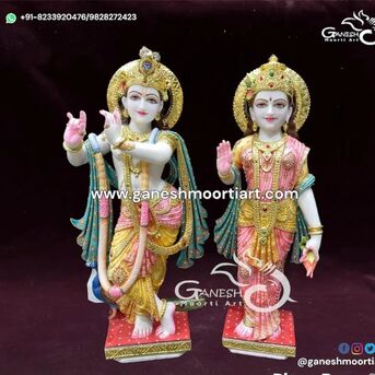 Jaipur, Collectibles, INR 25000,  Large Size Radha Krishna Marble Murti For Temple