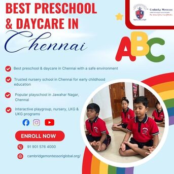 Chennai, Education, Best Preschool & Daycare In Chennai