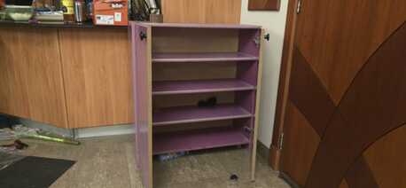 Manama, Furniture, BHD 158,  Wooden Shoe Rack & Hot/Cold Water Dispenser | Good Condition - Urgent Sale