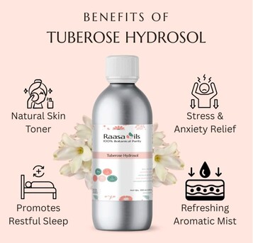 Noida, Health & Beauty Items, INR 199,  Tuberose Hydrosol For Skin & Hair | Natural Floral Water &ndash; Raasa Oils