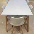 SAR 800,  6 SEATER DINING TABLE - 6 MONTHS OLD SPARINGLY USED