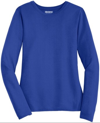 New York, Printing, Gildan Ladies Performance Long Sleeve T Shirt Charlotte NC For Custom Apparel